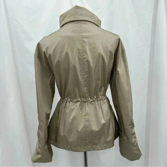 Platinum Utex Womens Lightweight Jacket XS Tan Hooded Pockets - Picture 3 of 15